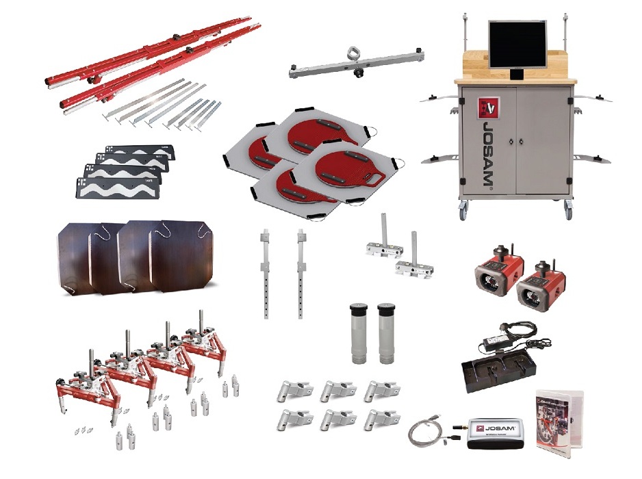 Электронный стенд измерения углов установки колес Josam
